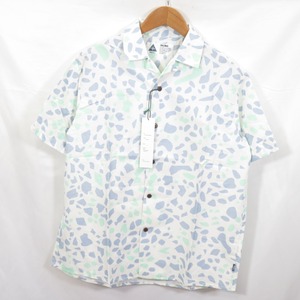 未使用 CHALLENGER STONE SHIRT オープンカラー シャツ WHITE sizeS/チャレンジャー 0402
