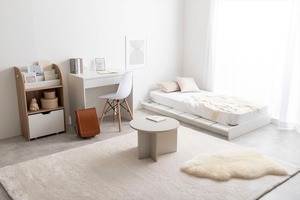 【セミシングルショート】Yuseong 幅100cm幅広すのこローベッド