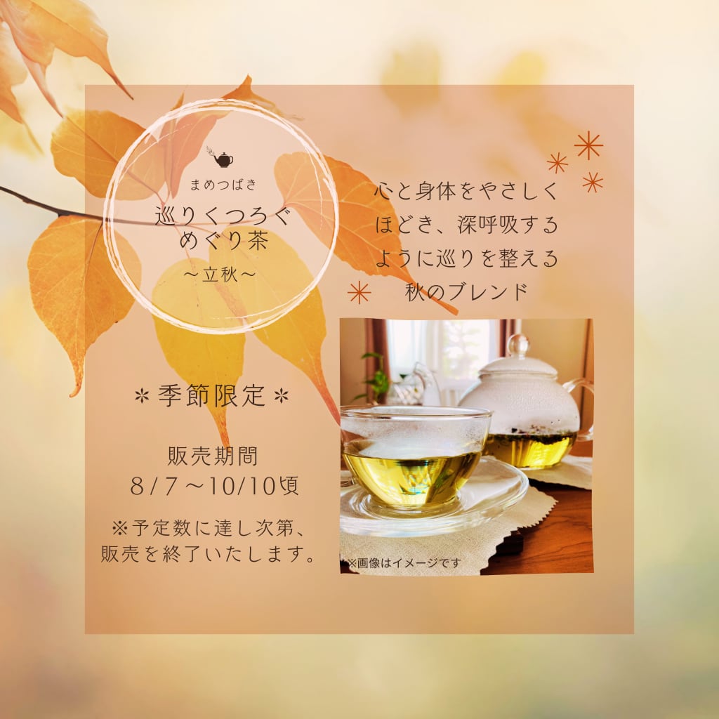 巡りくつろぐめぐり茶～立秋～