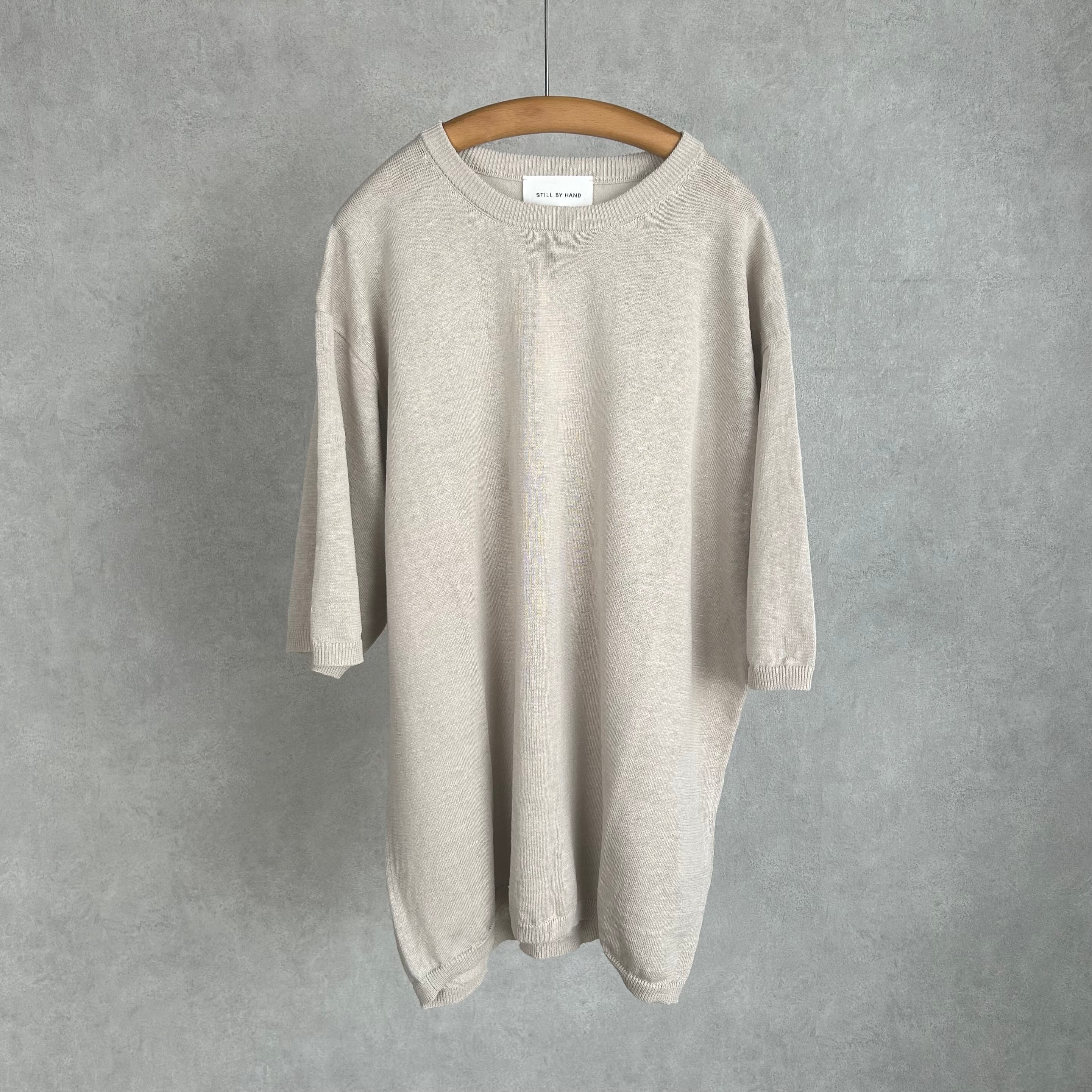 26SS》【STILL BY HAND】LINEN COTTON KNIT TEE スティルバイハンド
