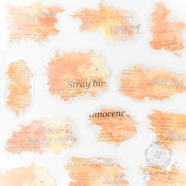 フレークシール 水彩インク 6 <S976>