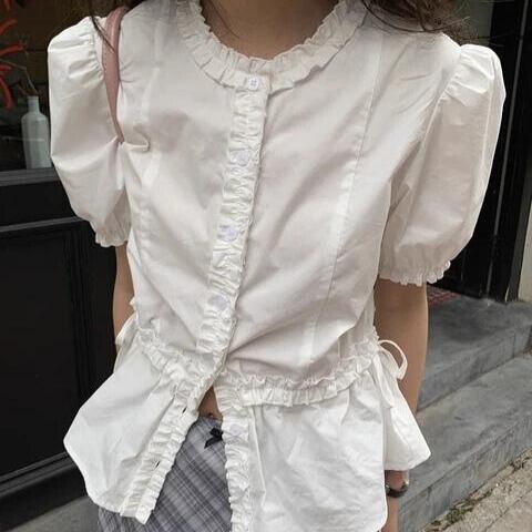 ファッションシックシャツ[White]