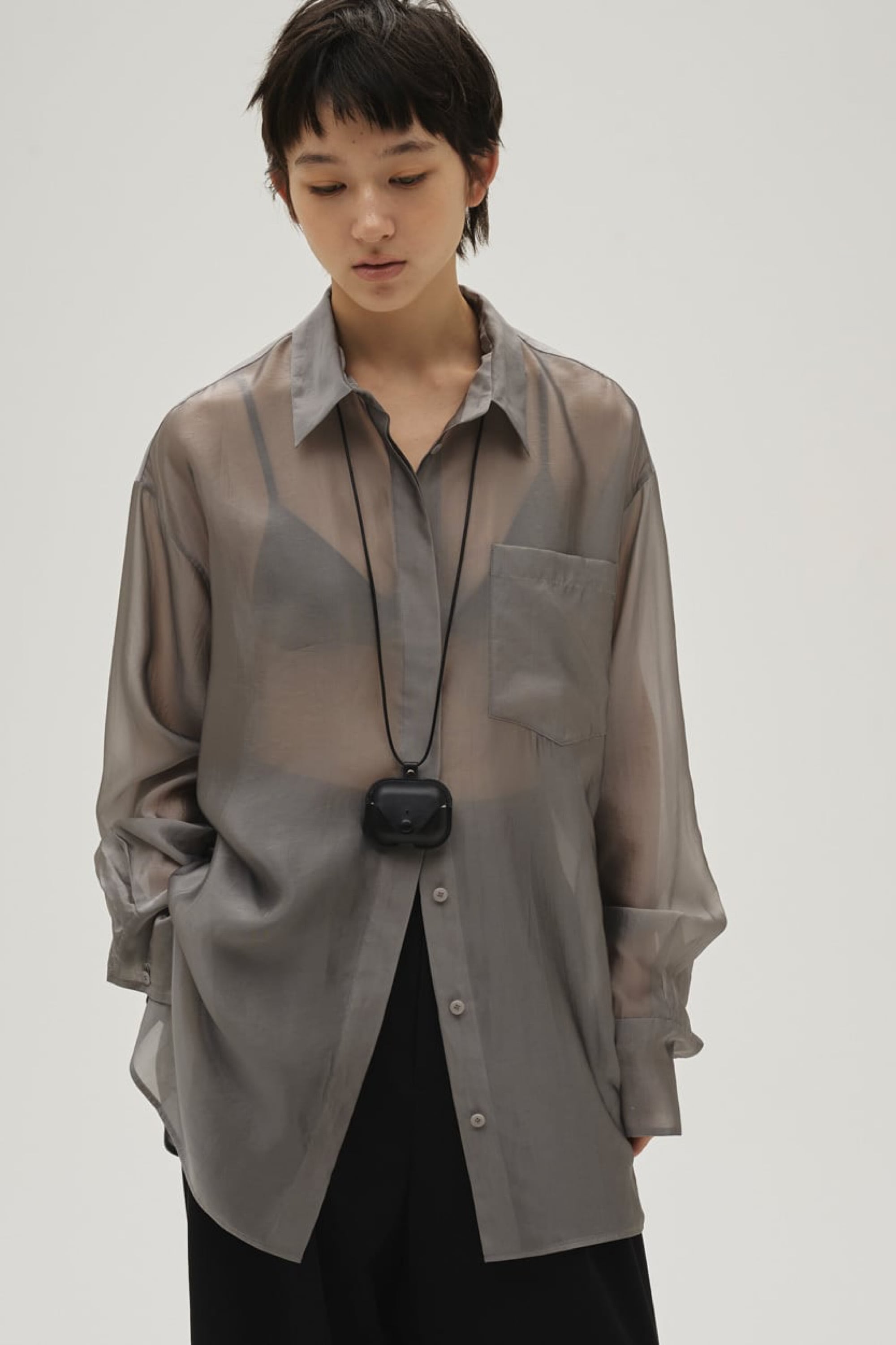 TODAYFUL 22AW Organdy Pocket Shirts グレー TODAYFUL | planet3rd