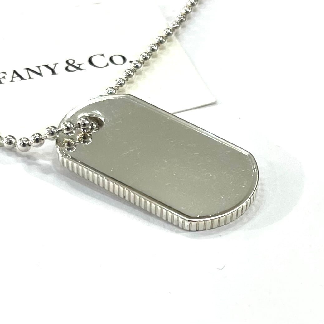 TIFFANY & Co.】ティファニーロゴタグ コインエッジドッグタグ