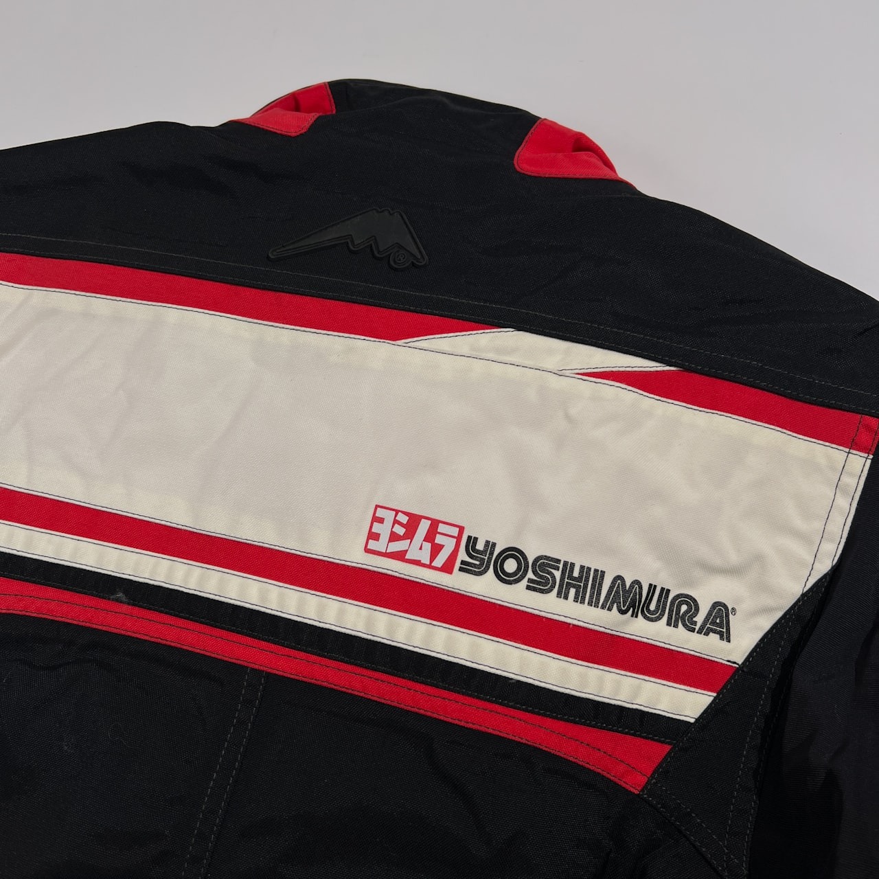 KUSHITANI クシタニ ヨシムラ コラボ ライディング ジャケット サイズ XL /ブラック×レッド バイクウェア 防寒 プロテクター対応