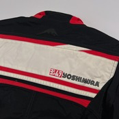 KUSHITANI クシタニ ヨシムラ コラボ ライディング ジャケット サイズ XL /ブラック×レッド バイクウェア 防寒 プロテクター対応