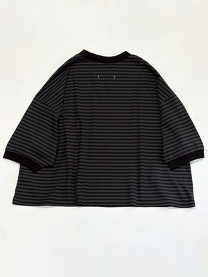 Labo ratory・ANONYMOUS WIDE BORDER PULL OVER・CHARCOAL×BLACK