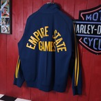 70s USA製 EMPIRE STATE GAMES ヴィンテージトラックジャケット ネイビー×イエロー