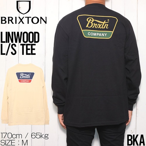 ロングスリーブTシャツ ロンT BRIXTON ブリクストン LINWOOD L/S TEE 16733BKAL