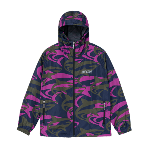 CDS Shark Pattern Hooded Jacket(Navy)