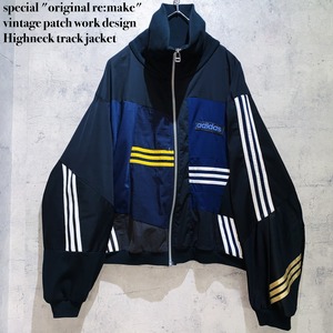 special "original re:make" vintage patch work design Highneck track jacket