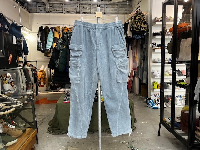 KITH CORD CHAUNCEY CARGO PANT LIGHT INDIGO XL KHM60432 04916