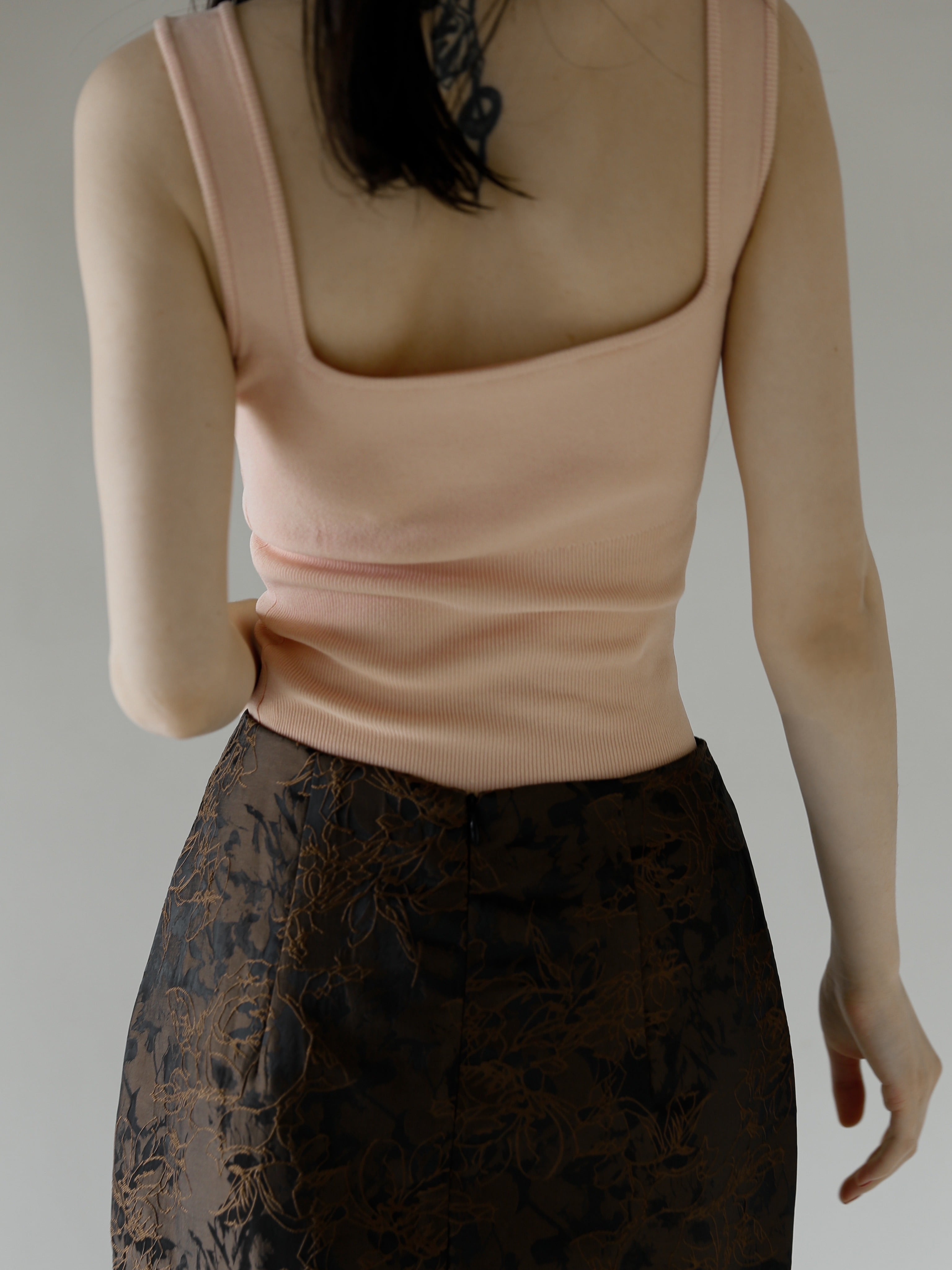jacquard mermaid skirt(brown) | Cara by Katrin TOKYO