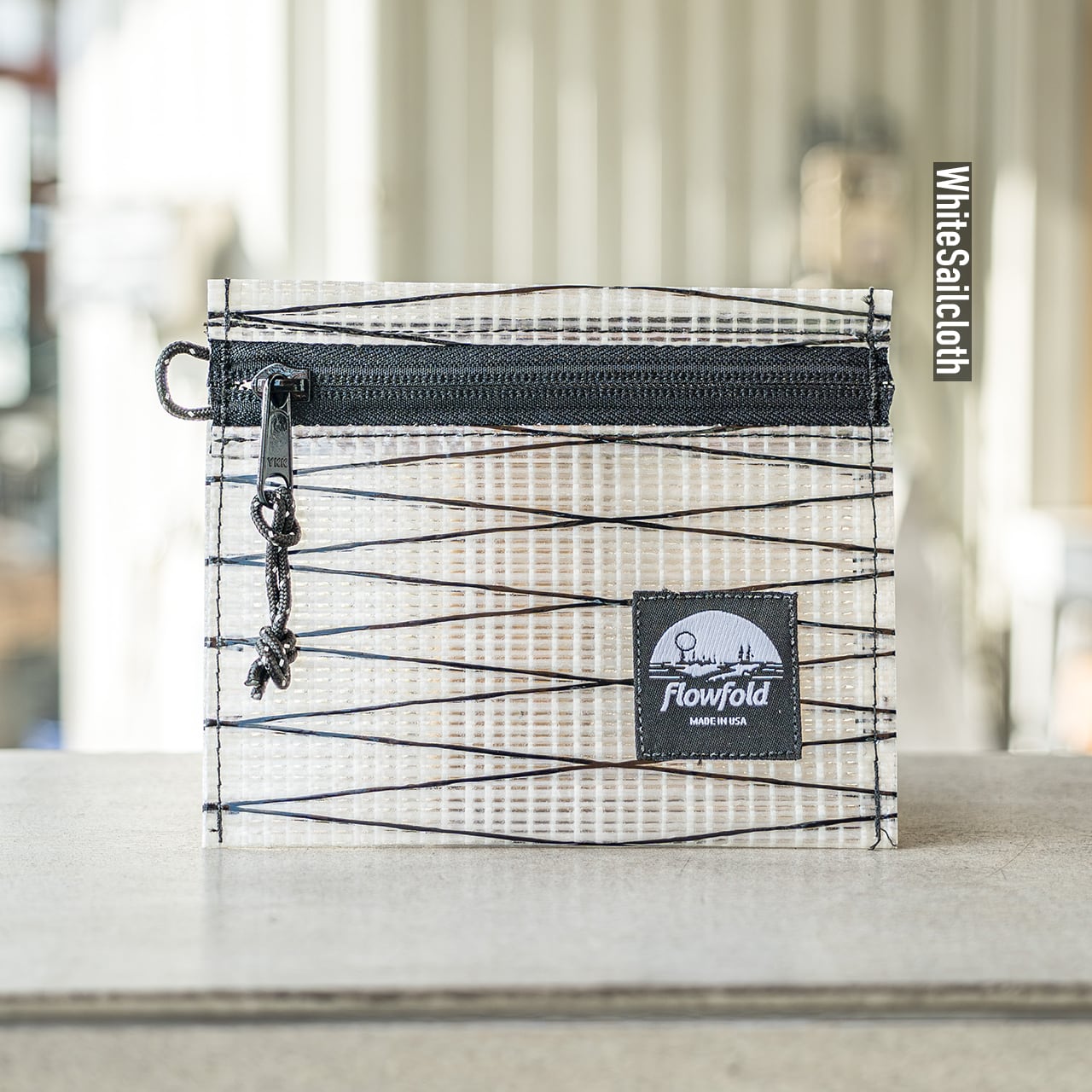 FlowFold／リサイクルド セイルクロス ボイジャー ジッパーポーチ｜RS