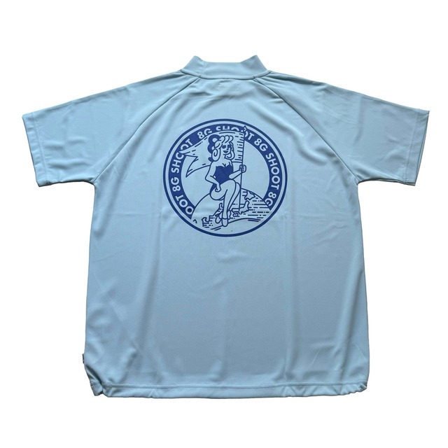 DRY KANOKO MOCK NECK SHIRT -LIGHT BLUE-