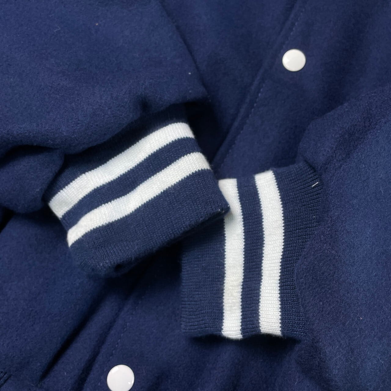 USA製 Holloway ホロウェイ ウールスタジャン レザー切り替え メンズL