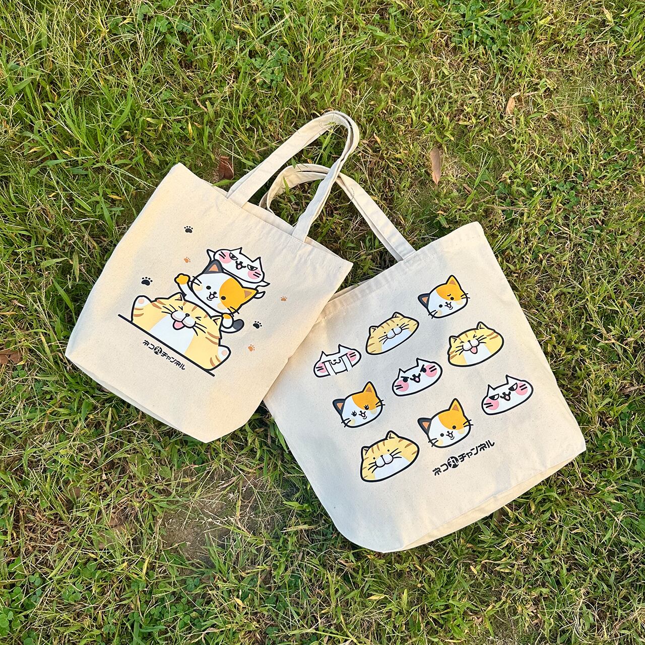 12oz スタンダードキャンバストートバッグ(L) | ネコ丸チャンネルShop