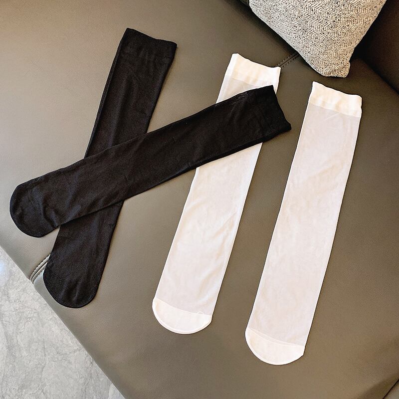 ソックス サマー薄手ストッキング レッドブラック 夏物 タイツ フェイクシューズ75823326545