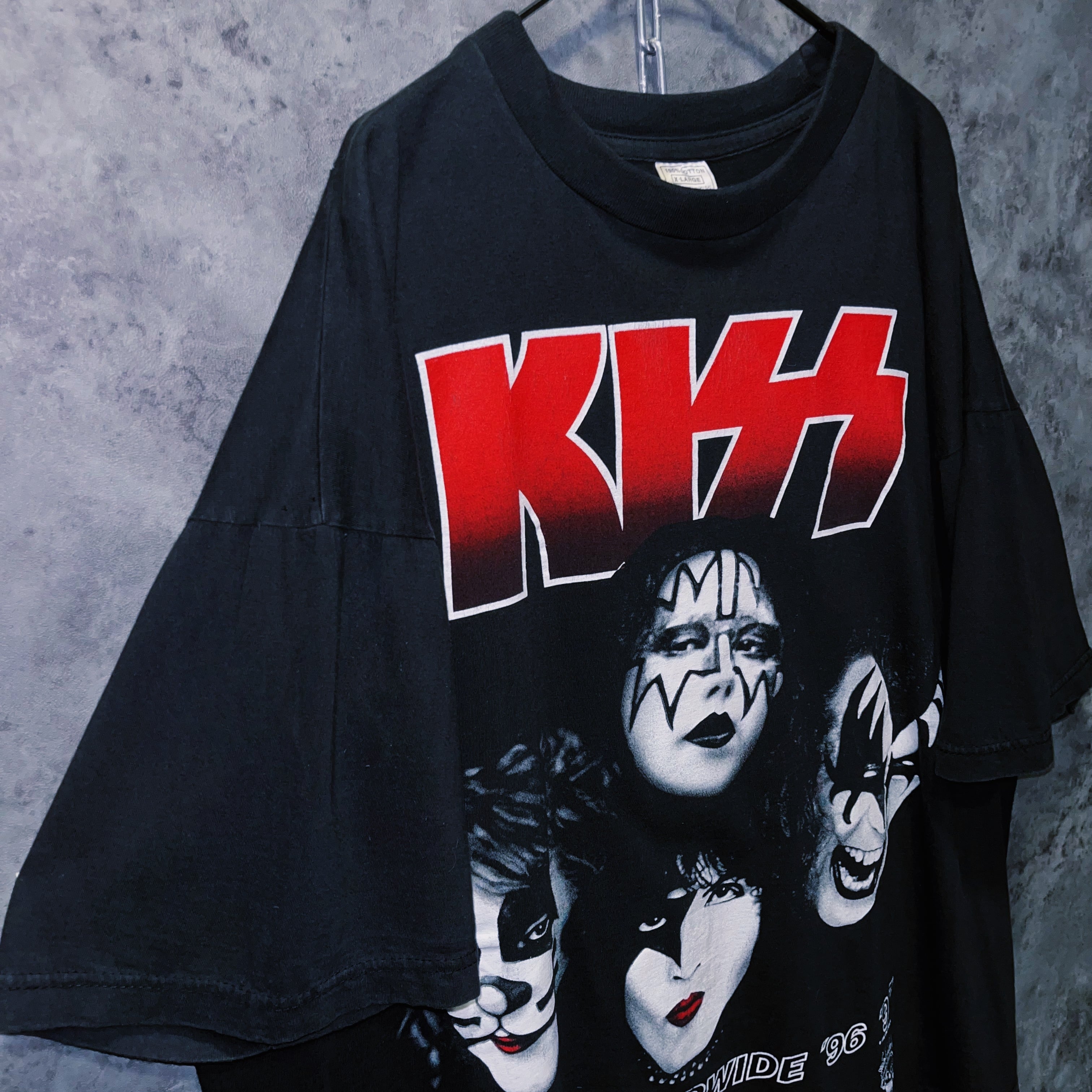 doppio】vintage “KISS ALIVE/WORLDWIDE '96-'97” band tour T-shirt