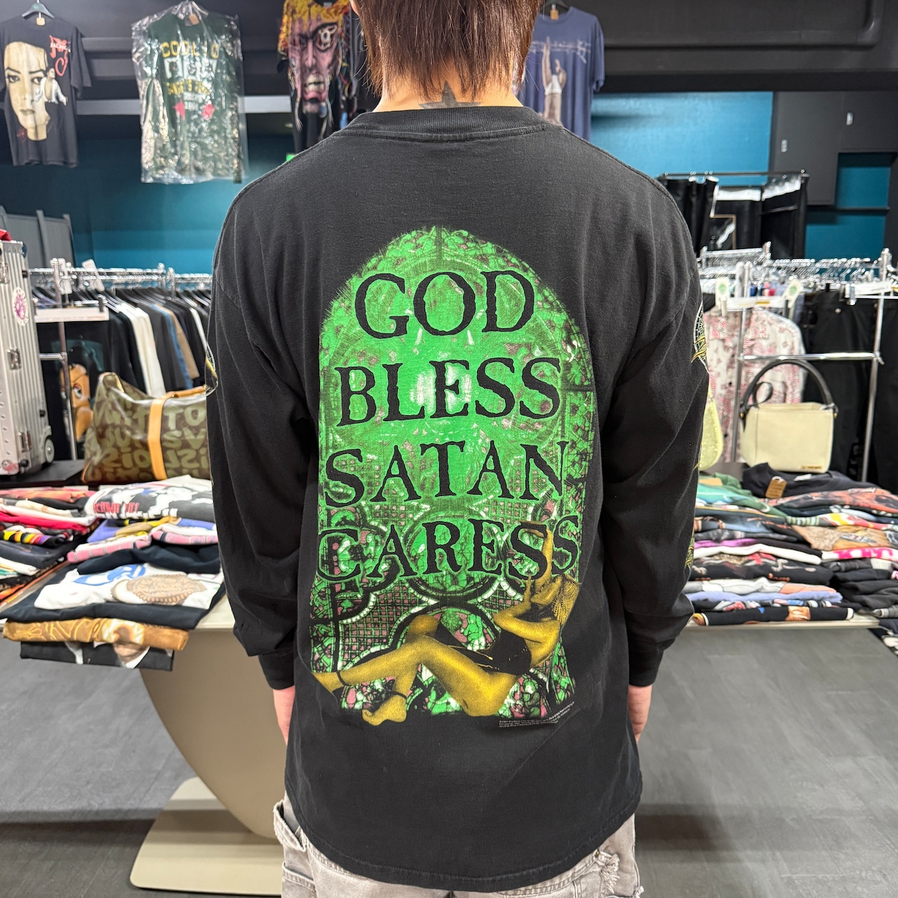 【CRADLE OF FILTH】クレイドル・オブ・フィルス "GOD BLESS SATAN CARESS" 00's ロングスリーブTシャツ