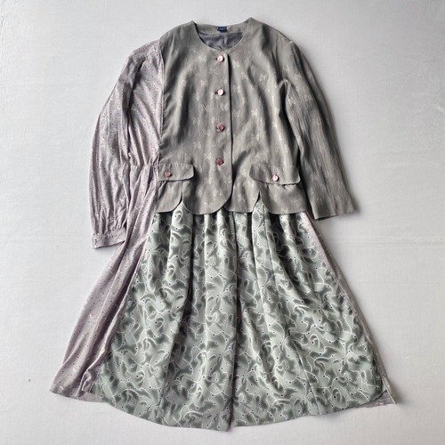 【SHINPIN×jane's vintage】Gray dress