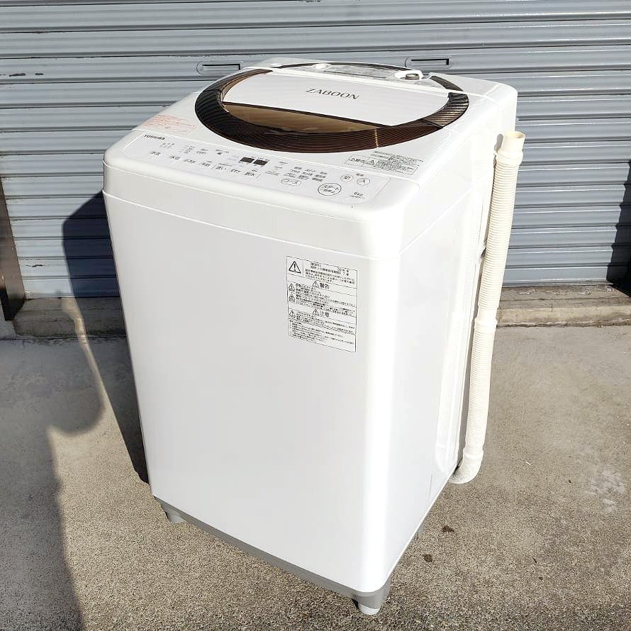 TOSHIBA・東芝・電気洗濯機・ZABOON・AW-6D6・6.0㎏・2018年製・No 