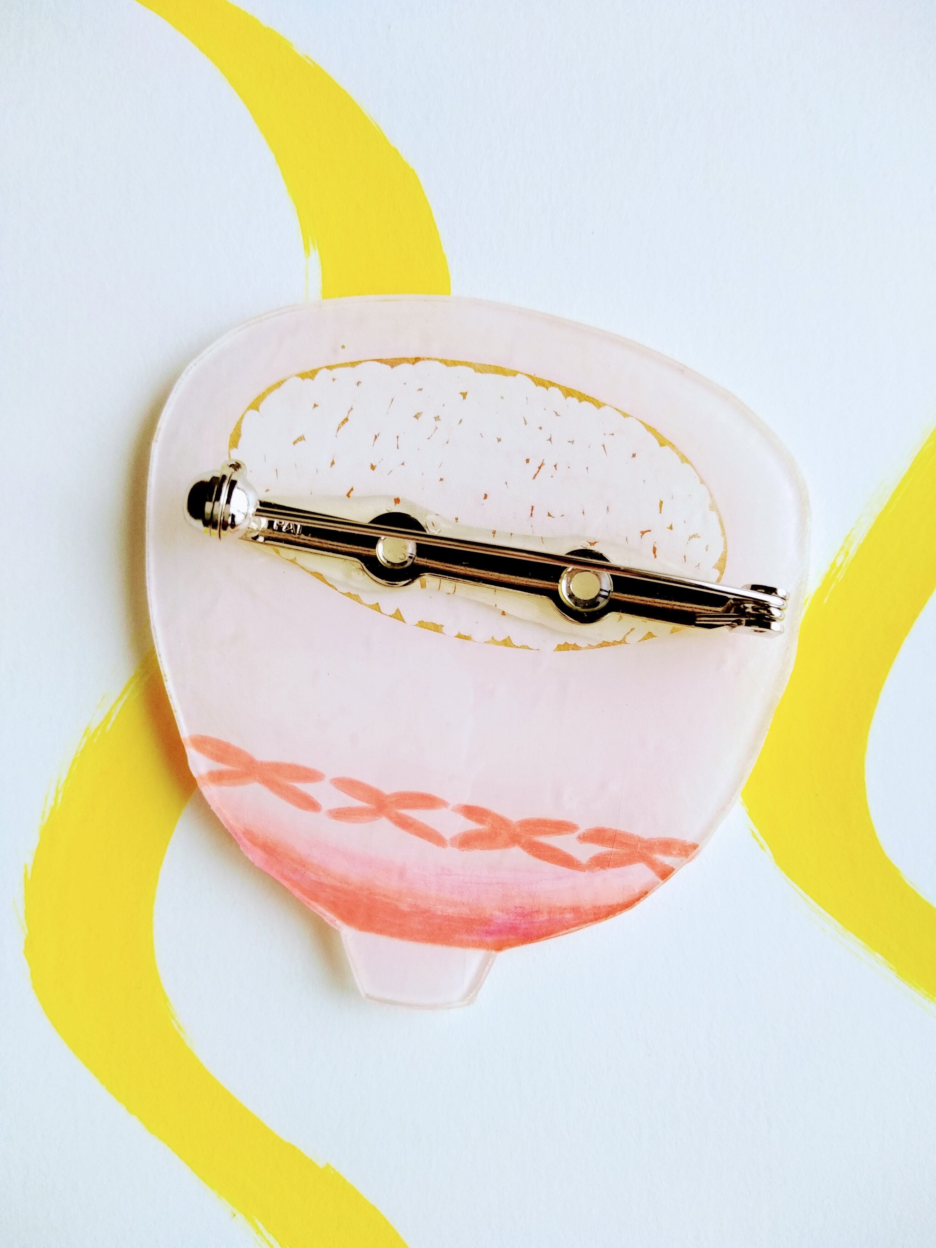 ヘンテコ ブローチ 「親子丼」