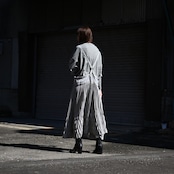 KUON / GANKO別注 Sashiko Kimono Sleeve Cutoff Denim shirt jacket レディースコーディネート