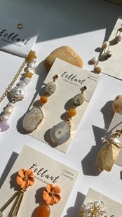 天然石 ドゥルージーピアス / イヤリング / サージカルステンレス