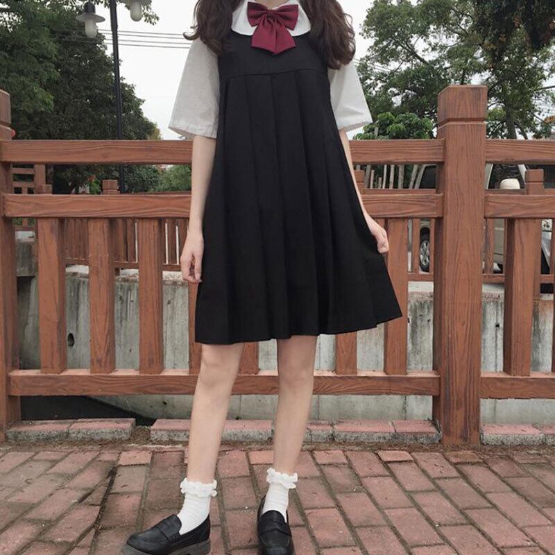 スタイルスカート オータムブラックドレス プリーツ 秋物 萌量不足97161235113