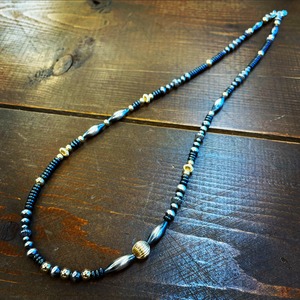 ブライト（Bright）ネックレス（Wave S Hematite）55cm