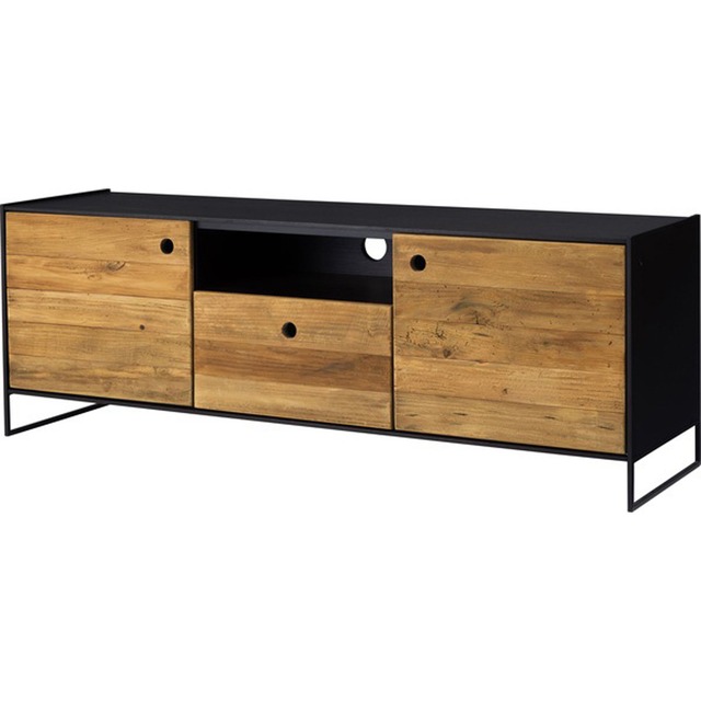 ローボード 天然木 パイン古材 水性塗装