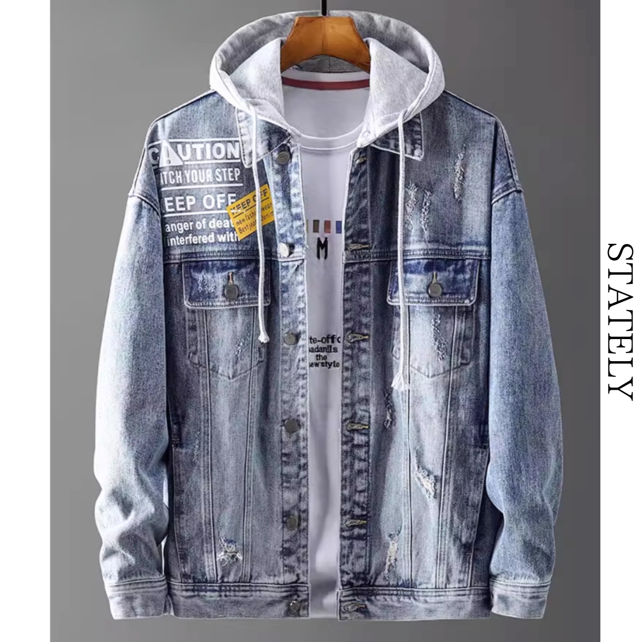 フード付きデニムジャケット_O35・画像2