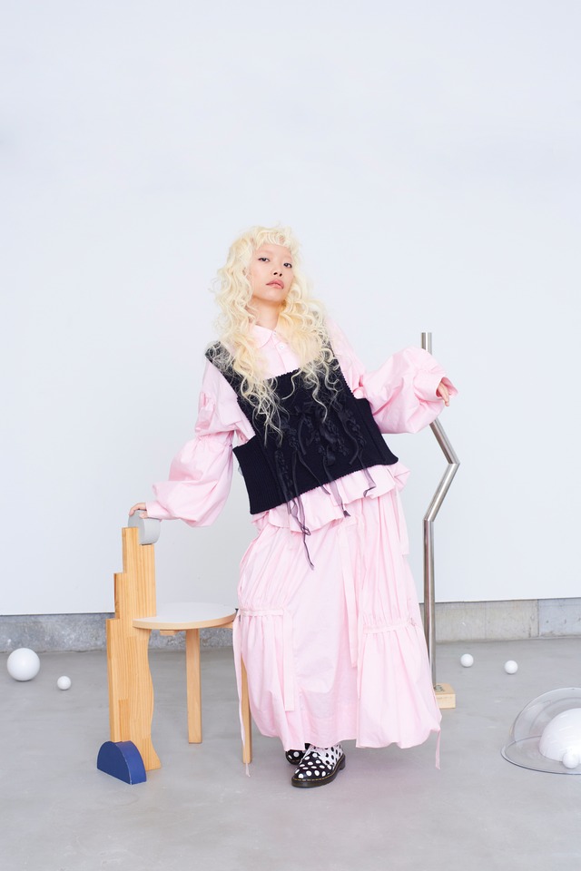 GATHERED BALLOON SKIRT / F2