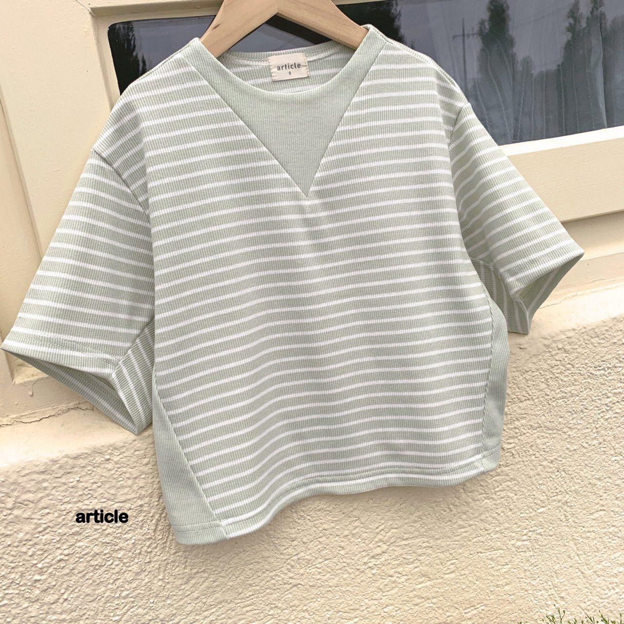[article] Marine color block tee / [아티클] 마린배색티
