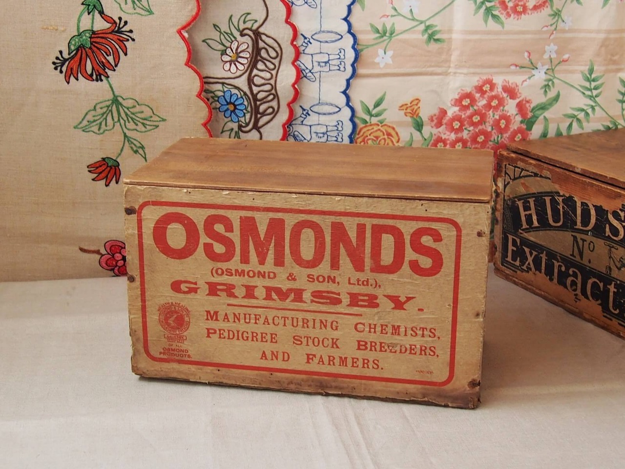 イギリスアンティーク　木箱　OSMONDS