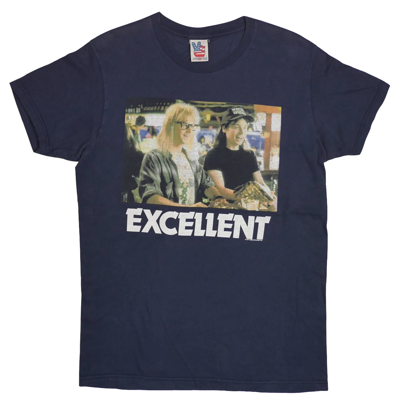 USED【M】Movie Wayne's World Excellent Tee / JUNK FOOD ©2014