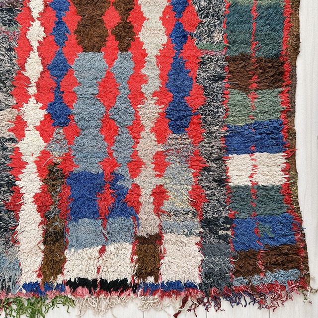 モロッコ ヴィンテージラグ MR011 | ブジャド | 96cm × 189cm