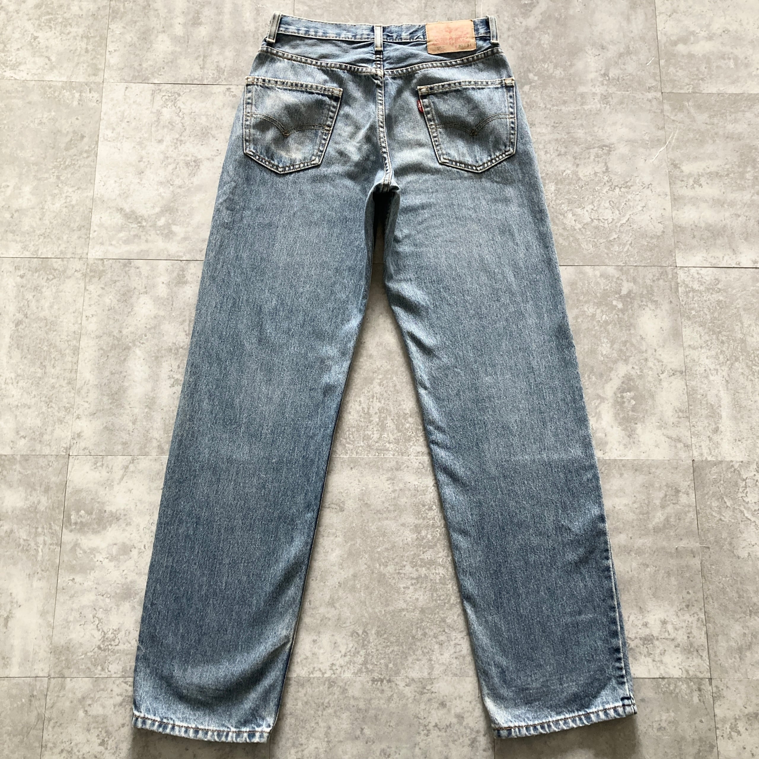 W30 L34】Levis 550 リーバイス 135周年 ジッパーフライ 縦落ち ヒゲ