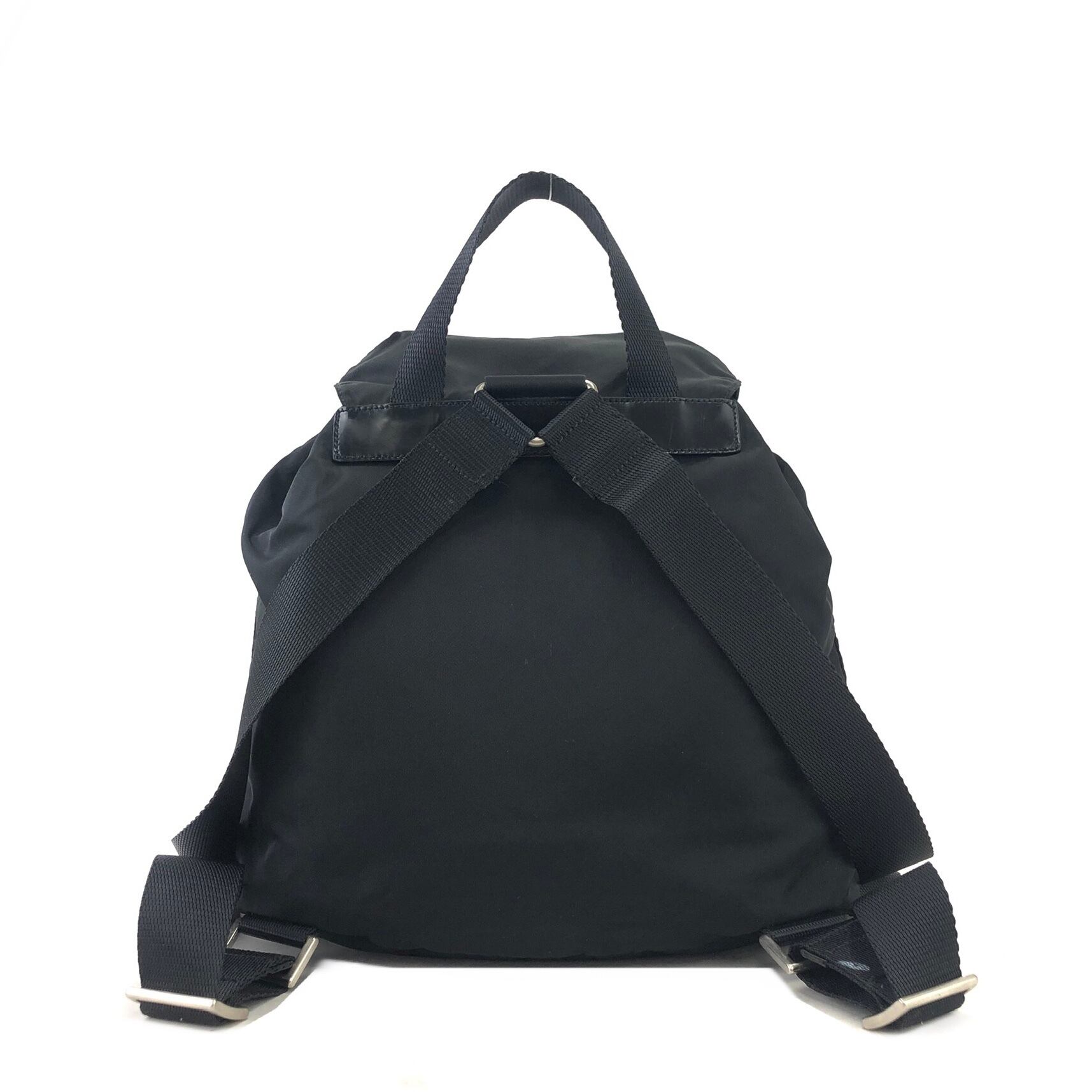 PRADA プラダ トライアングルロゴ ナイロン×レザー ダブルポケット
