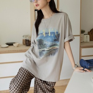 print t-shirt　k-0205