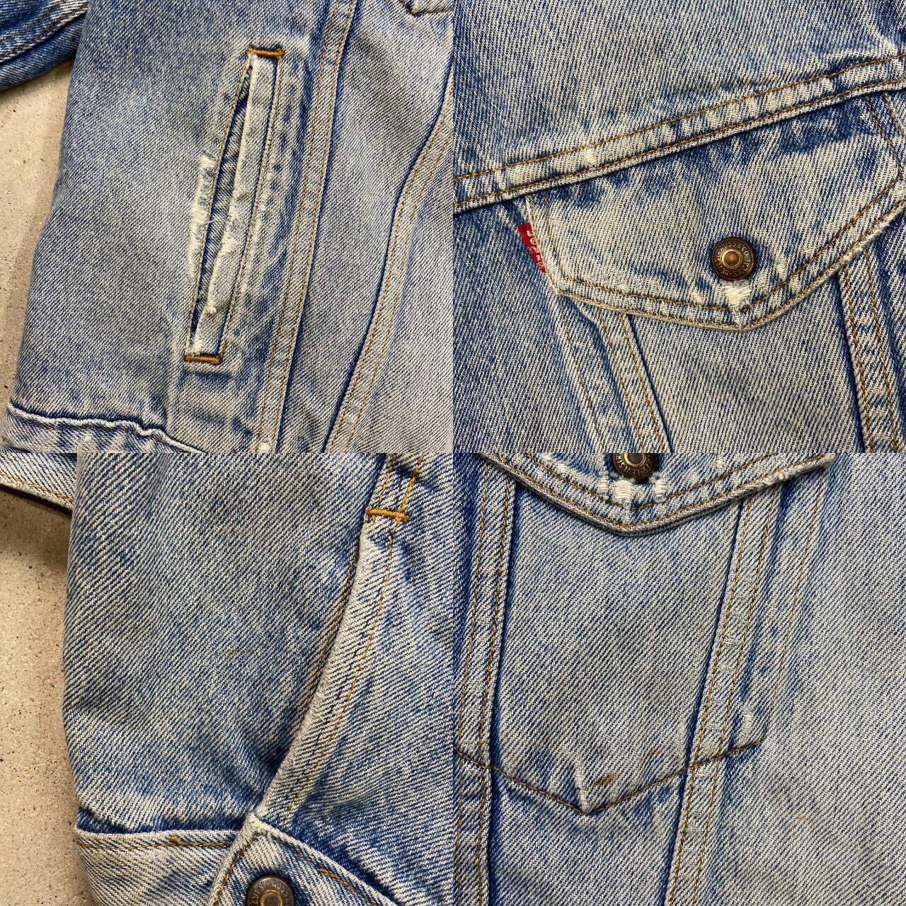 80年代 Levi's ユーロリーバイス 70608 0217 デニムボアジャケット