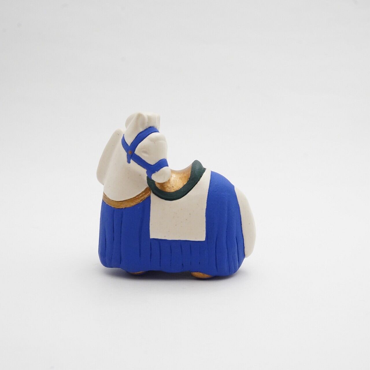 【カイトアヤキ】干支の置物 ハレうま 仔馬 青