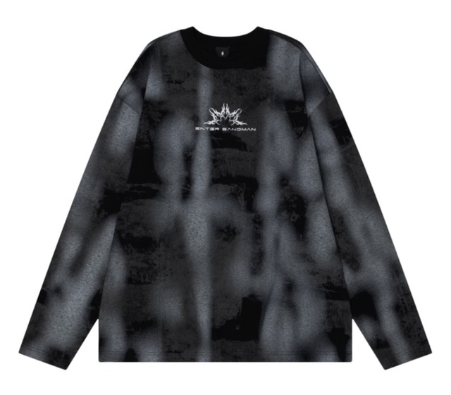 Tie dye design long sleeved T-shirt 0003