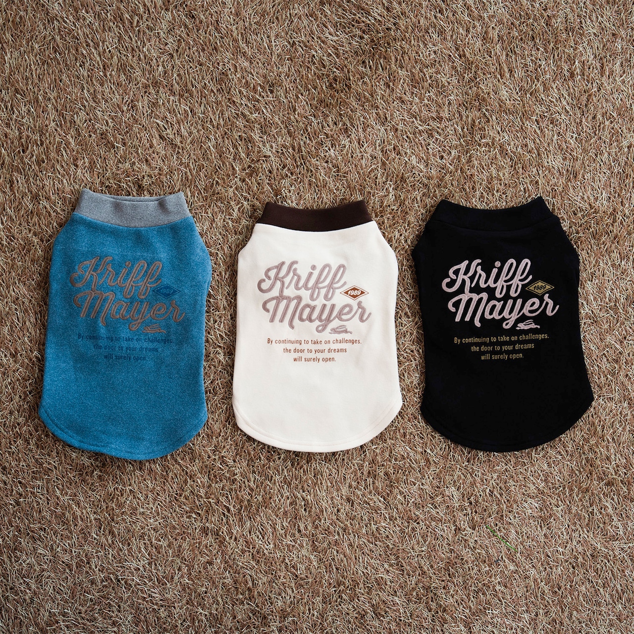 DOGもちのびT（BLUE×GRAY）