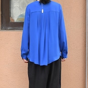 stitch design band collar pullover shirt