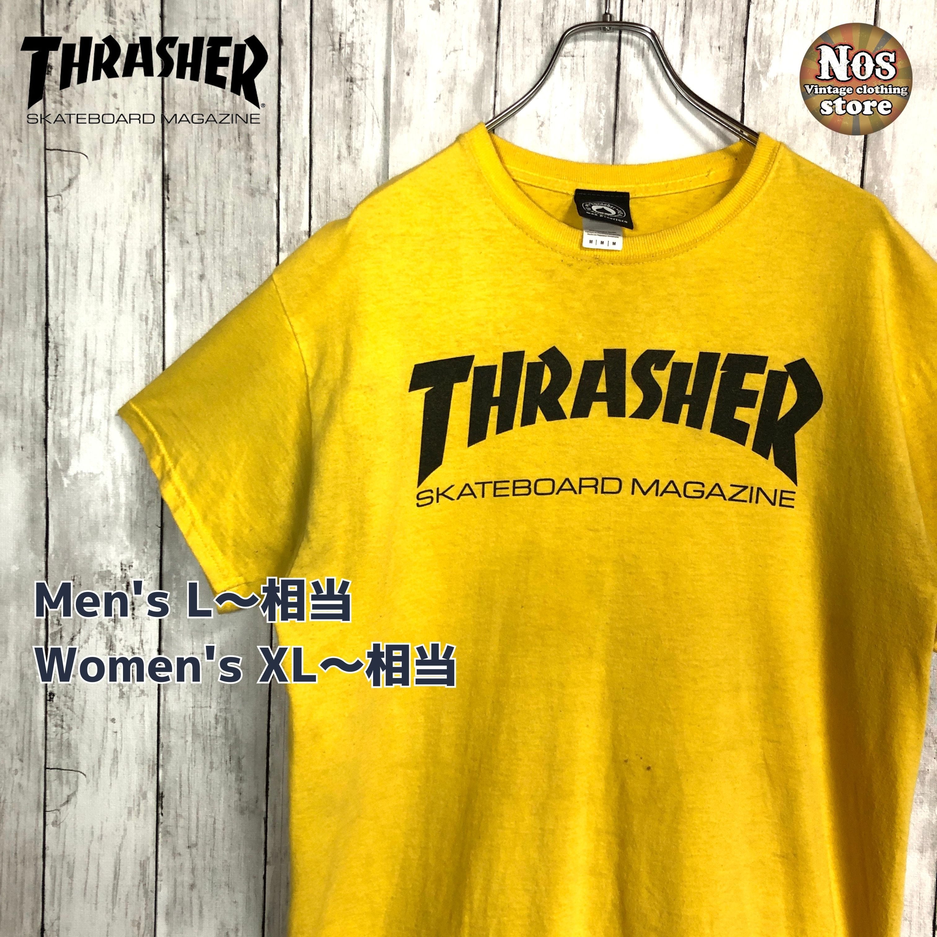 【スペードタグ】スラッシャーTHRASHER 半袖T スケボー マグロゴ