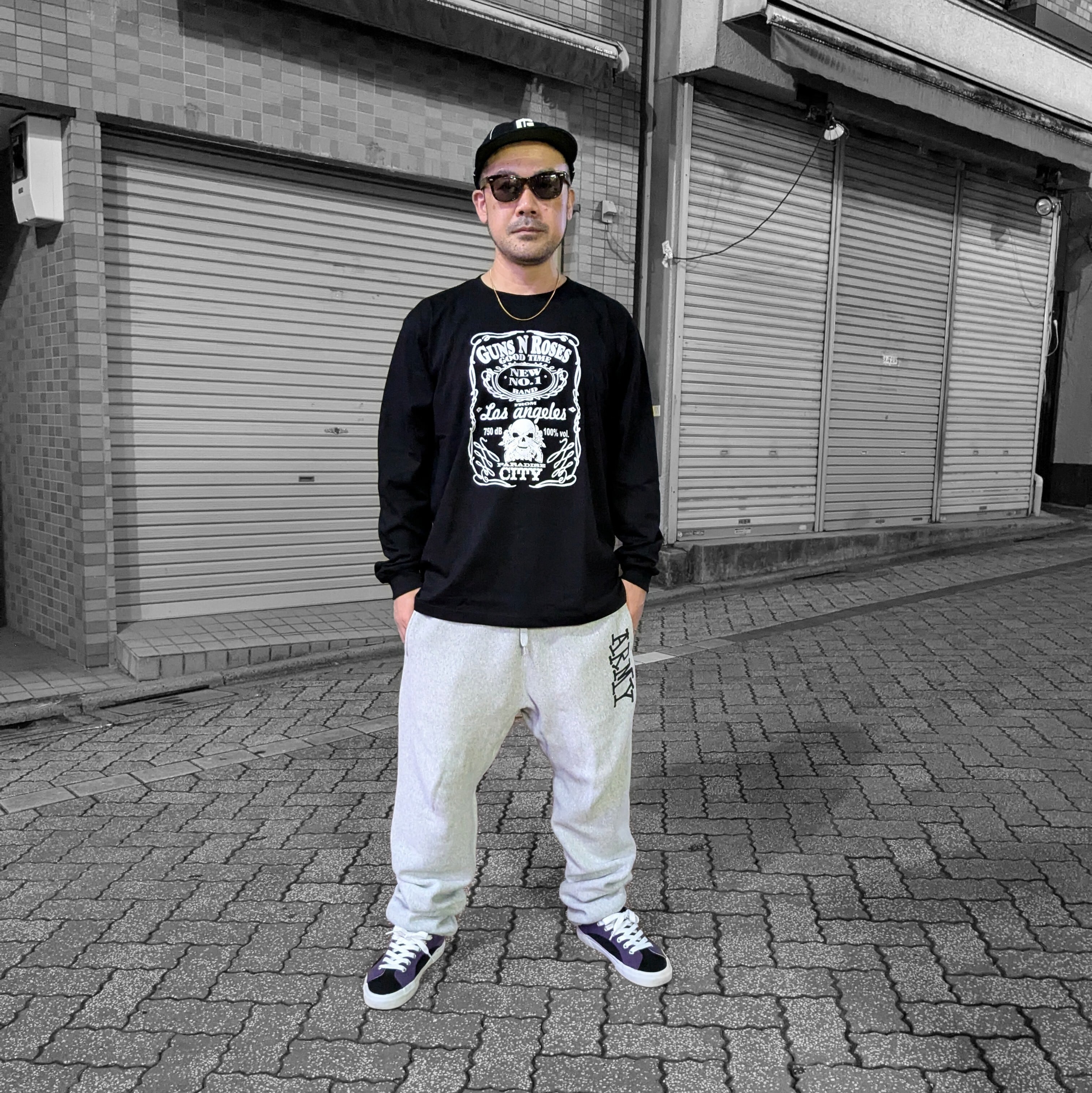 ☆【Guns N' Roses・GN'R（ガンズアンドローゼズ）】 バンド長袖Tシャツ / ロンT / 長袖Tシャツ  〚アメリカン雑貨 アメトイ〛