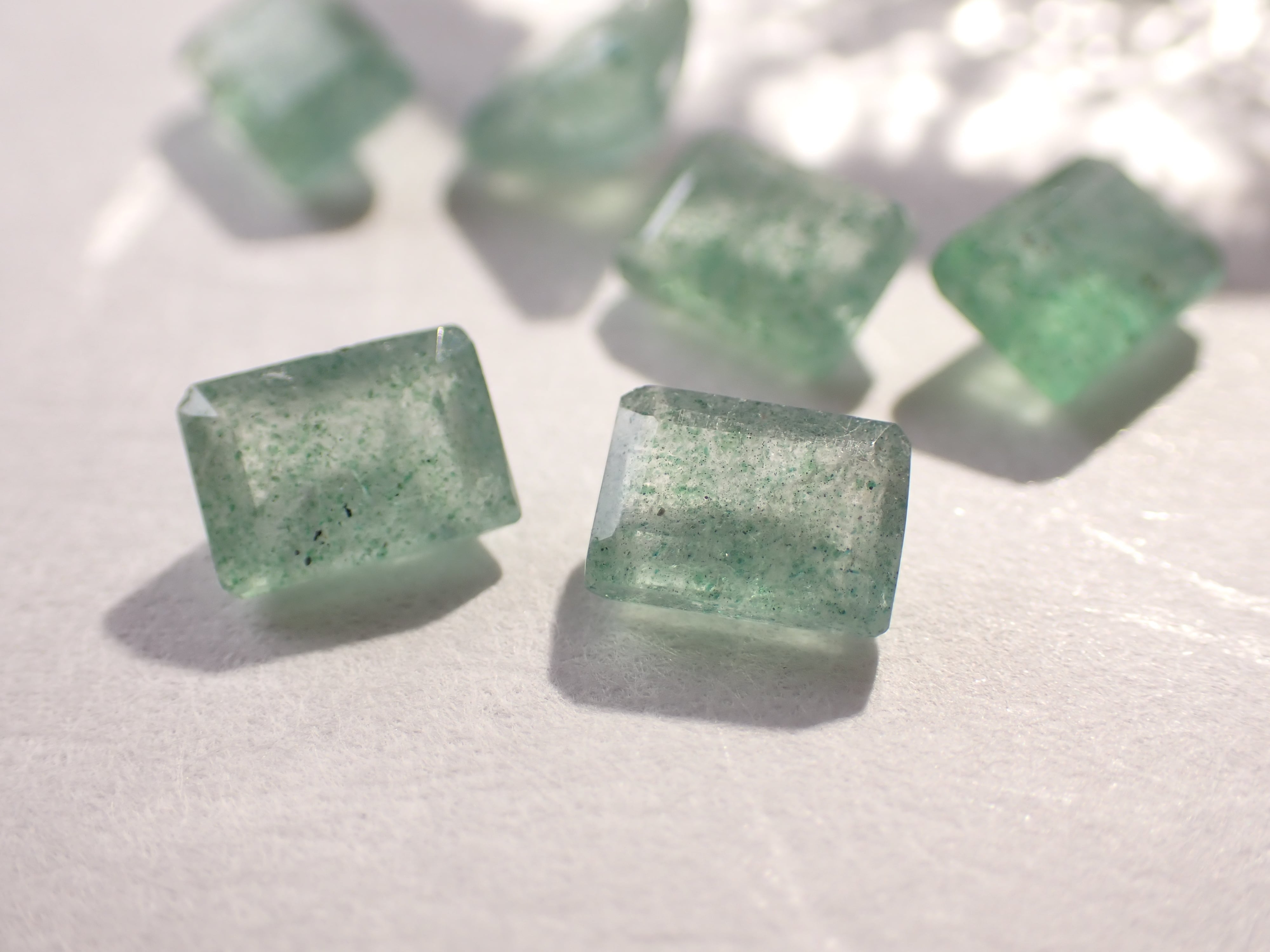 グリーンストロベリークォーツ（アベンチュリン） 約1.1ct [C13‐751