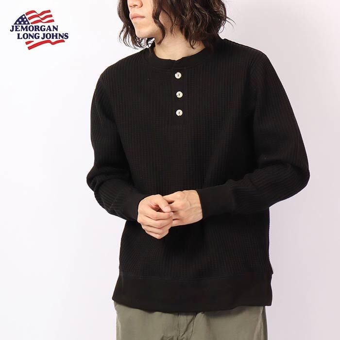 ビッグワッフルヘンリーネック #JC187-52S | JEMORGAN ONLINE STORE